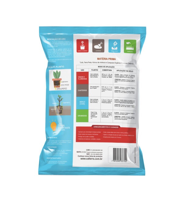 Cobertura premium para gramados, hortas e jardins 10KG - CALTERRA - Imagem 3