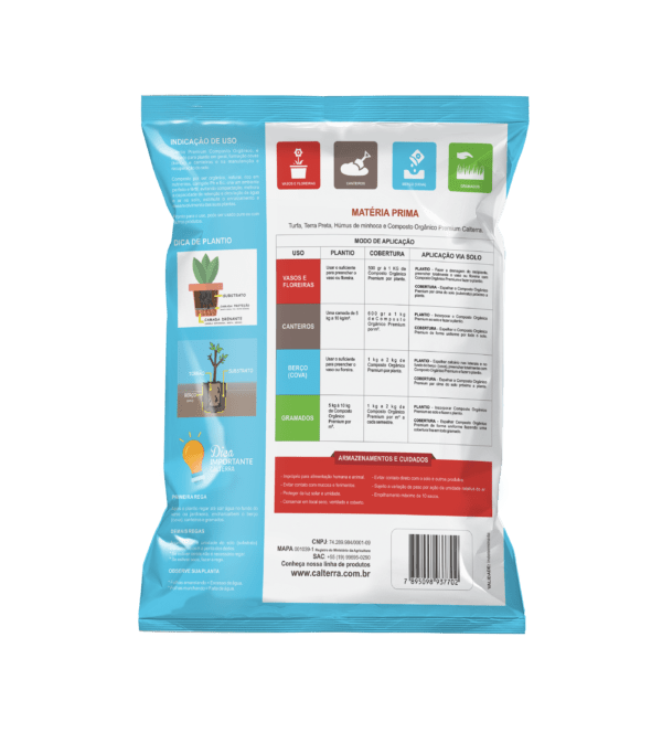 Plantio premium composto orgânico 10KG - CALTERRA - Imagem 4