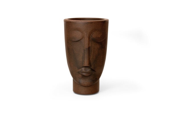 vaso face homem cabeça para plantas