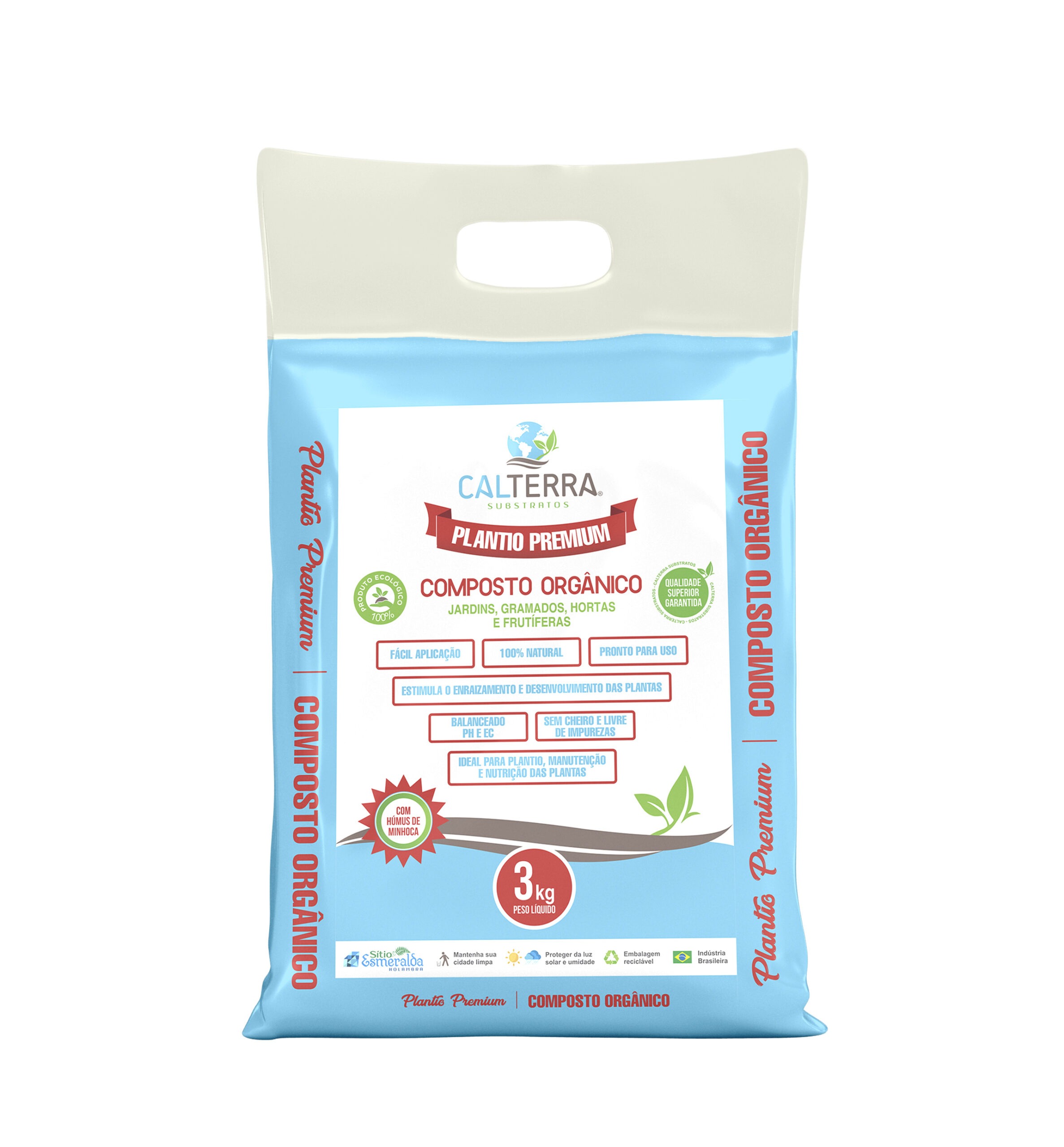 substrato terra vegetal composto premium hortas gramas e jardins