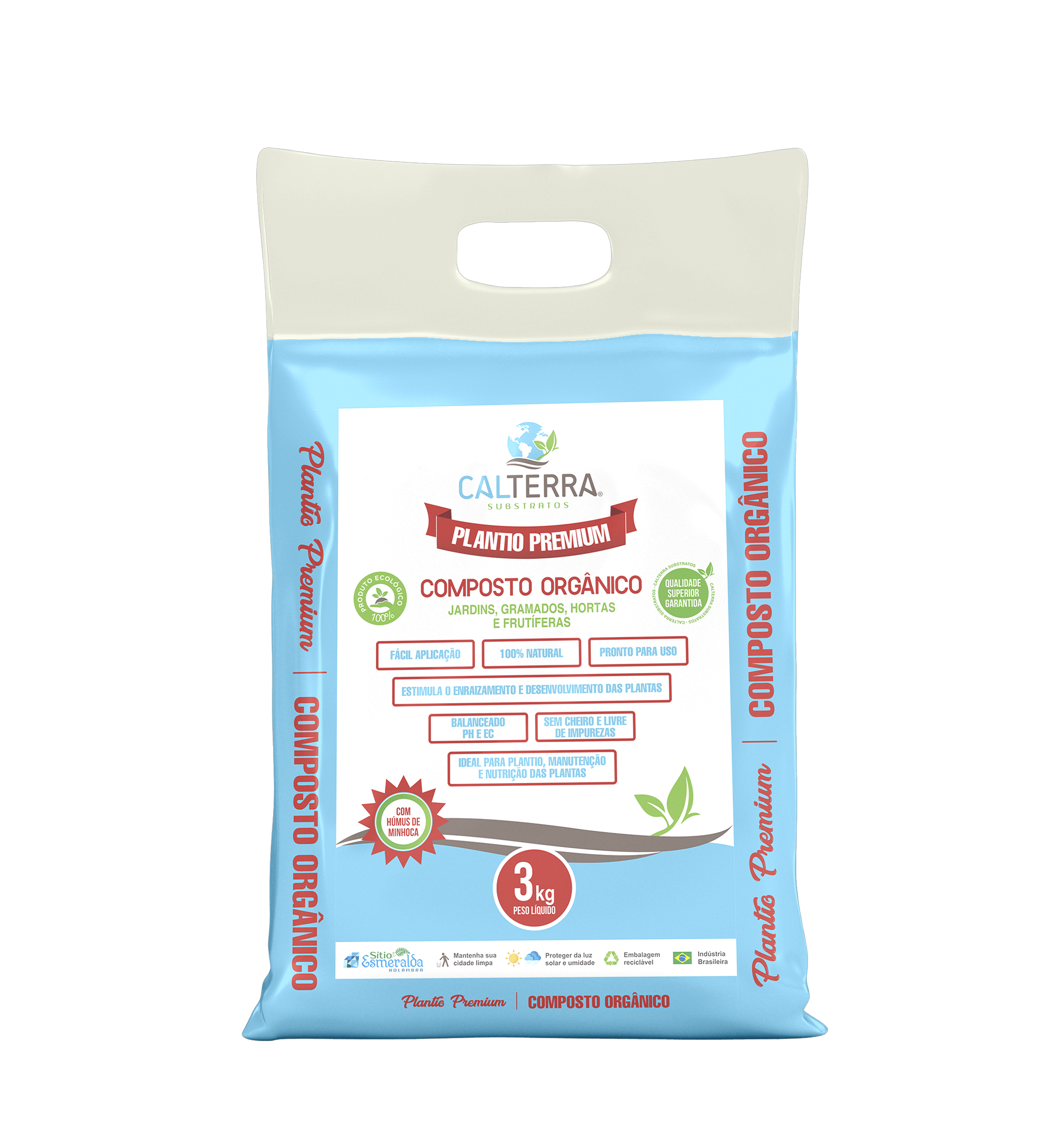 Plantio premium composto orgânico 3KG - CALTERRA