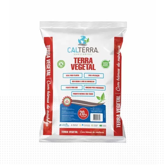 terra vegetal com humus de minhoca