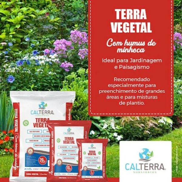 Terra vegetal com humus de minhoca 3kg CALTERRA - Imagem 4