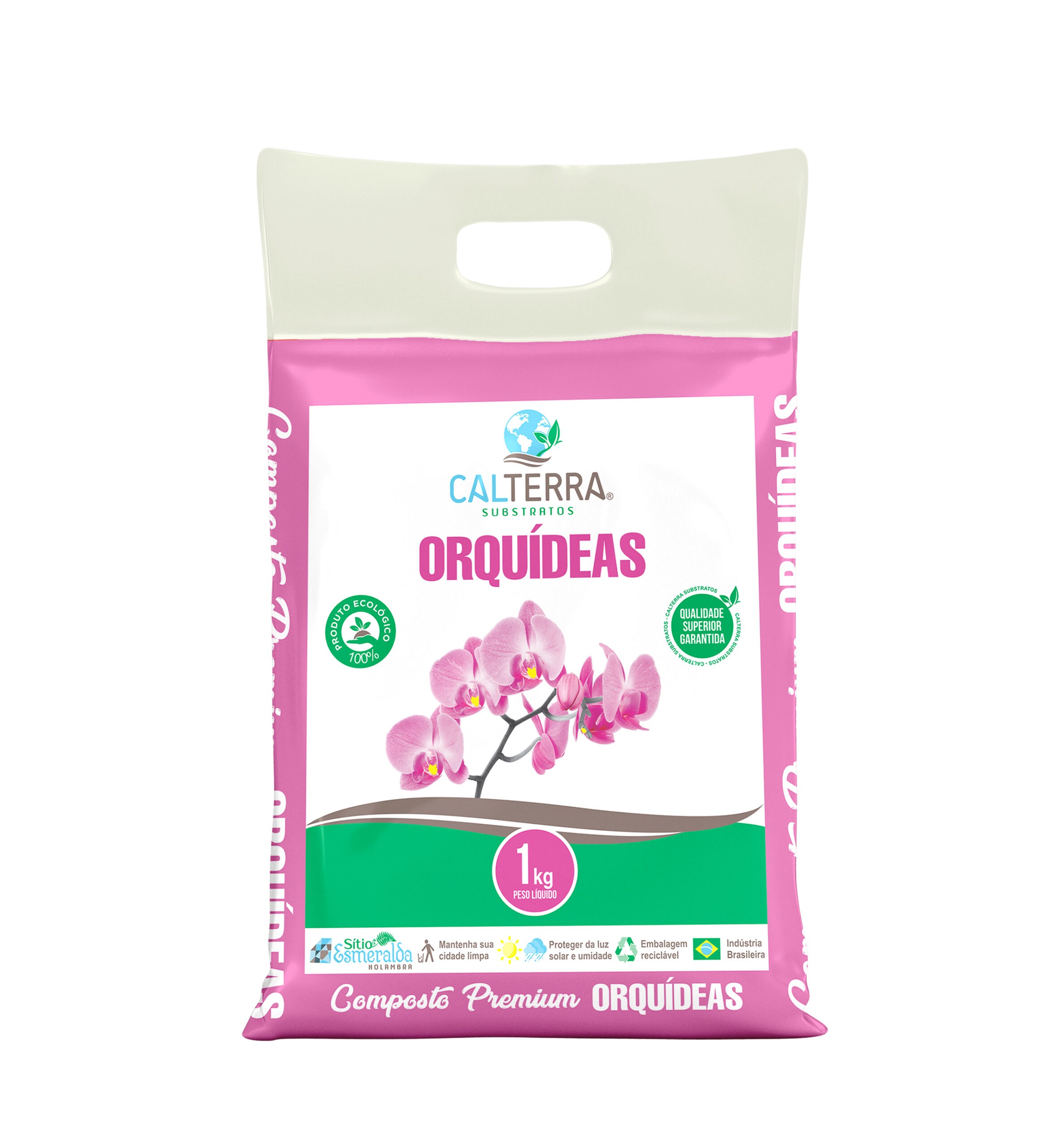 substrato para orquidea 1kg casca de pinus para orquidea